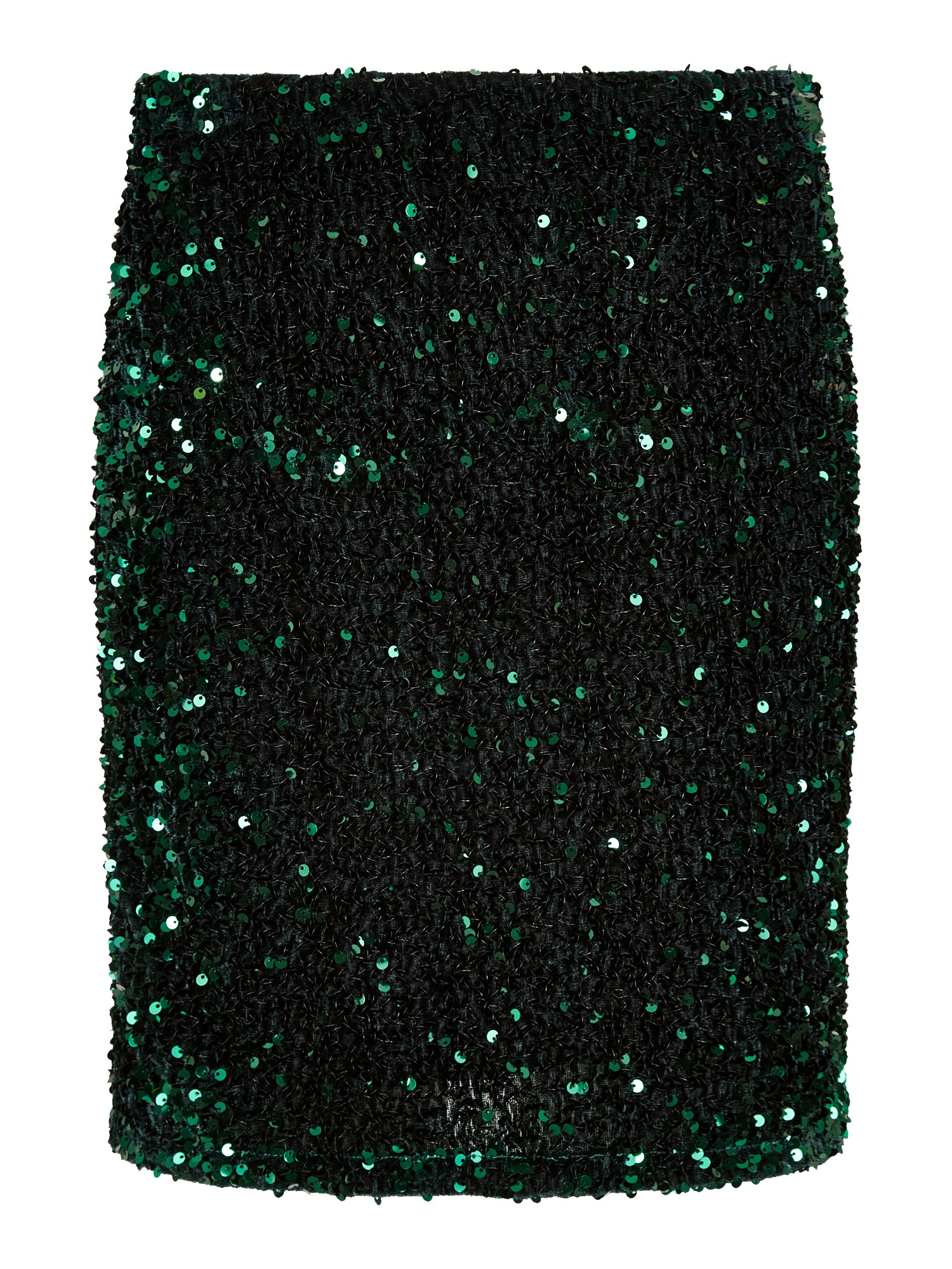 Velvet Sequin Bodycon Mini Skirt