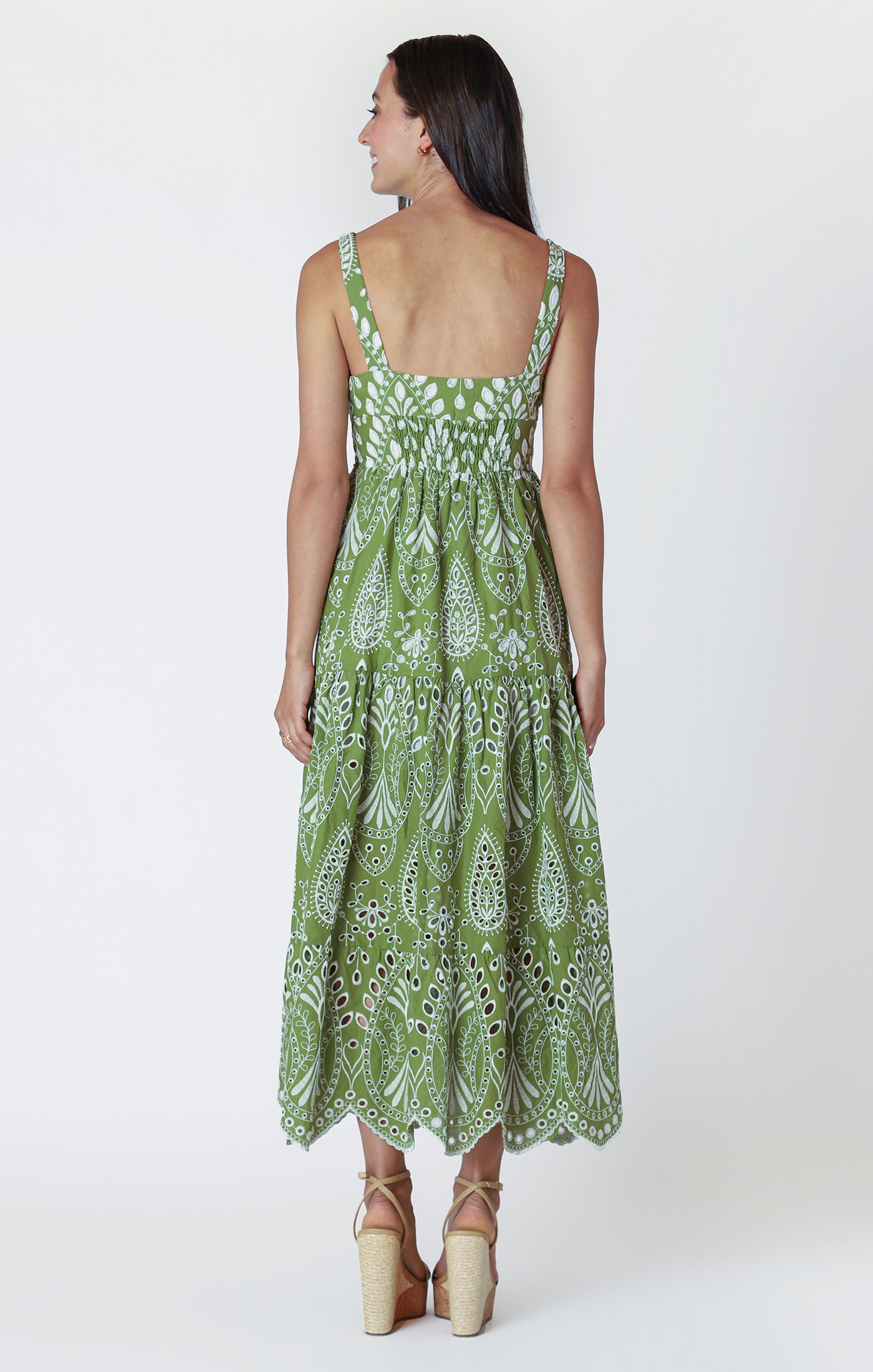 Sleeveless Embroidered Maxi Dress