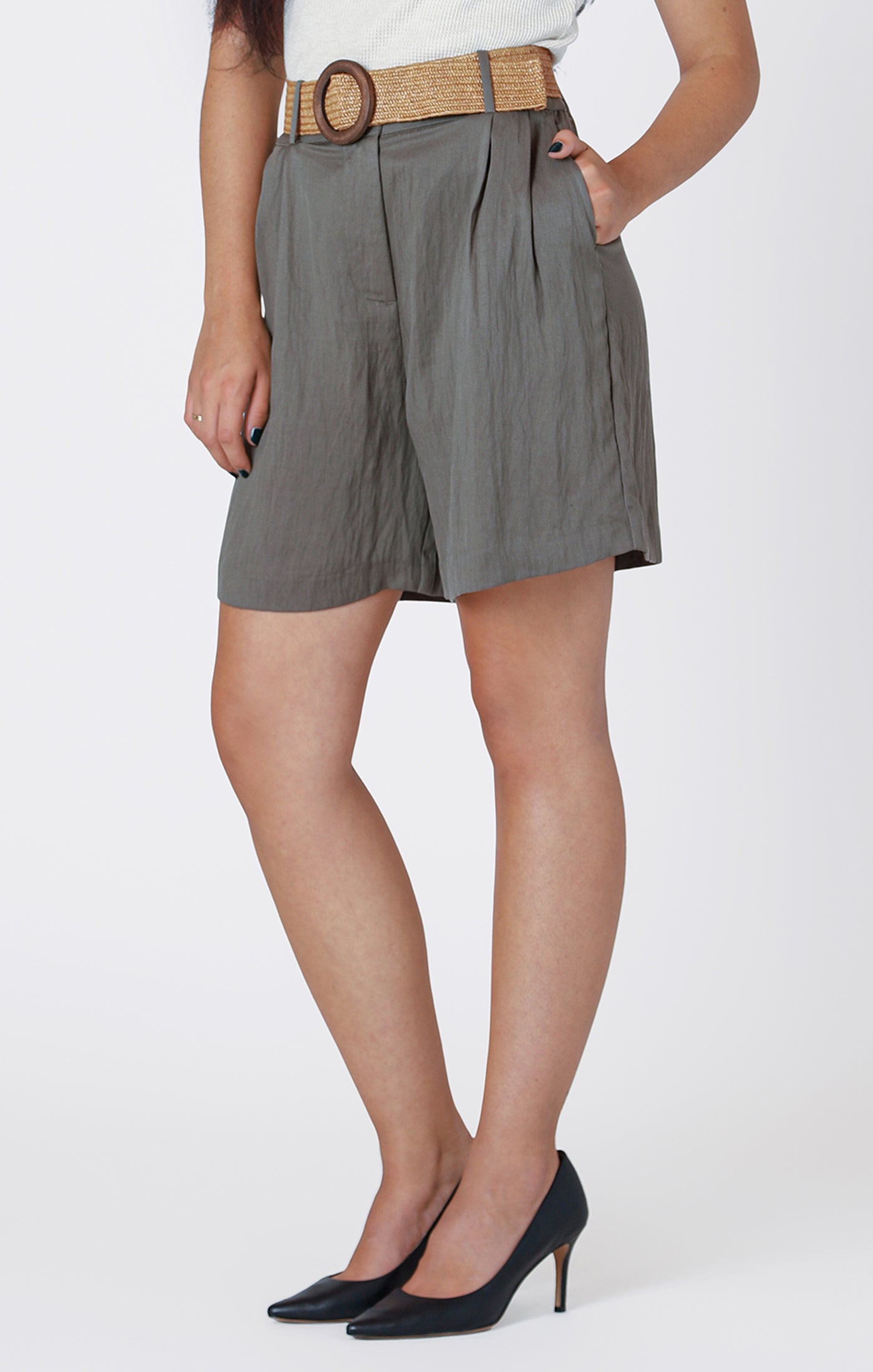 Drapey Belted Short
