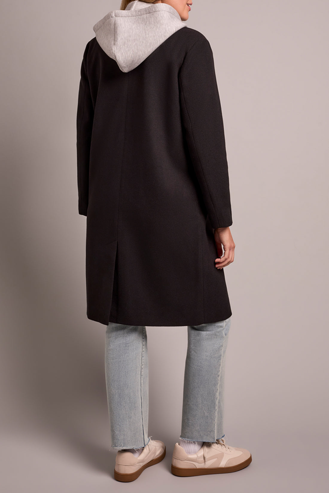 Trench Coat with Fooler Hoodie