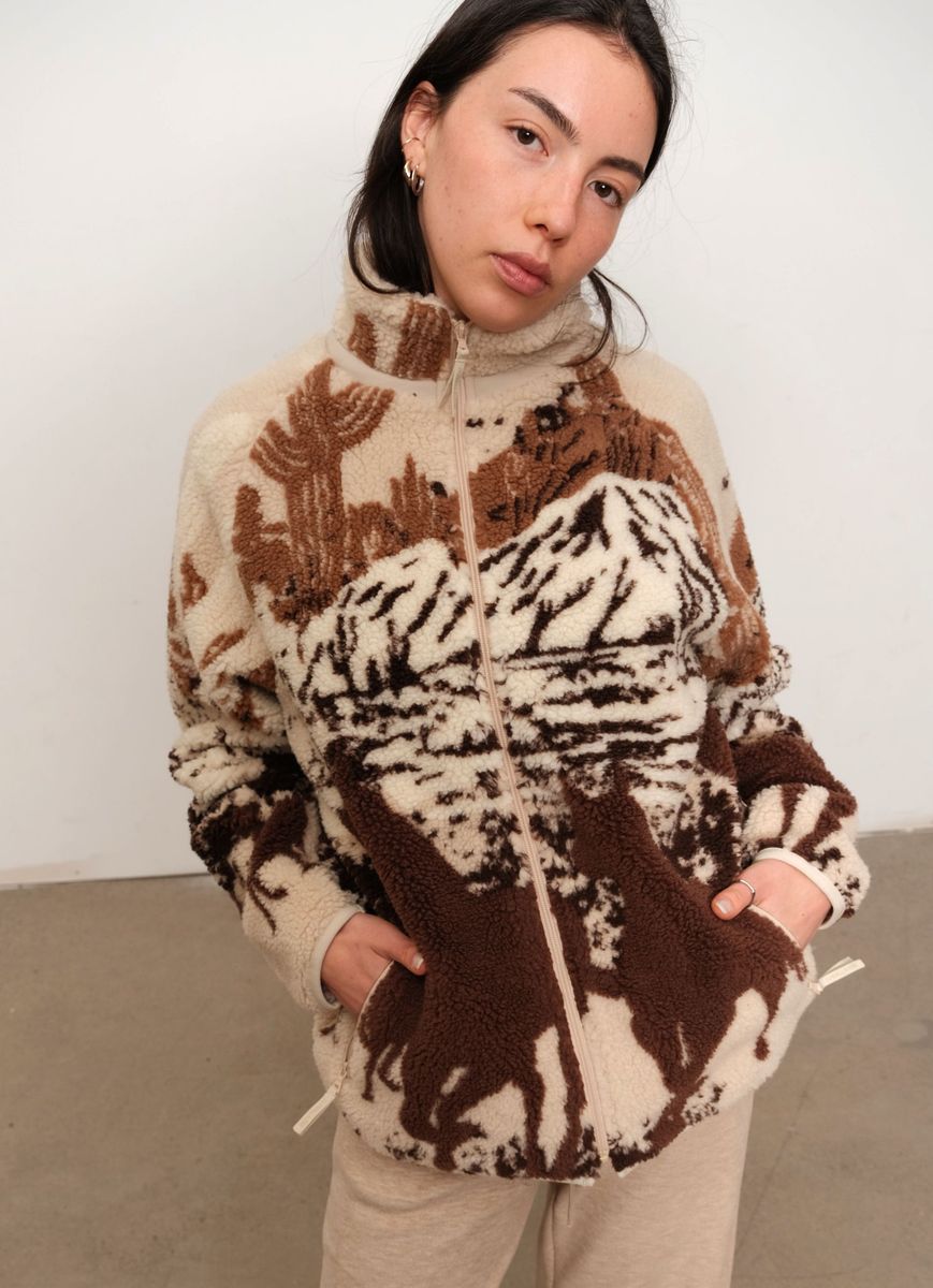 Printed Sherpa Fleece