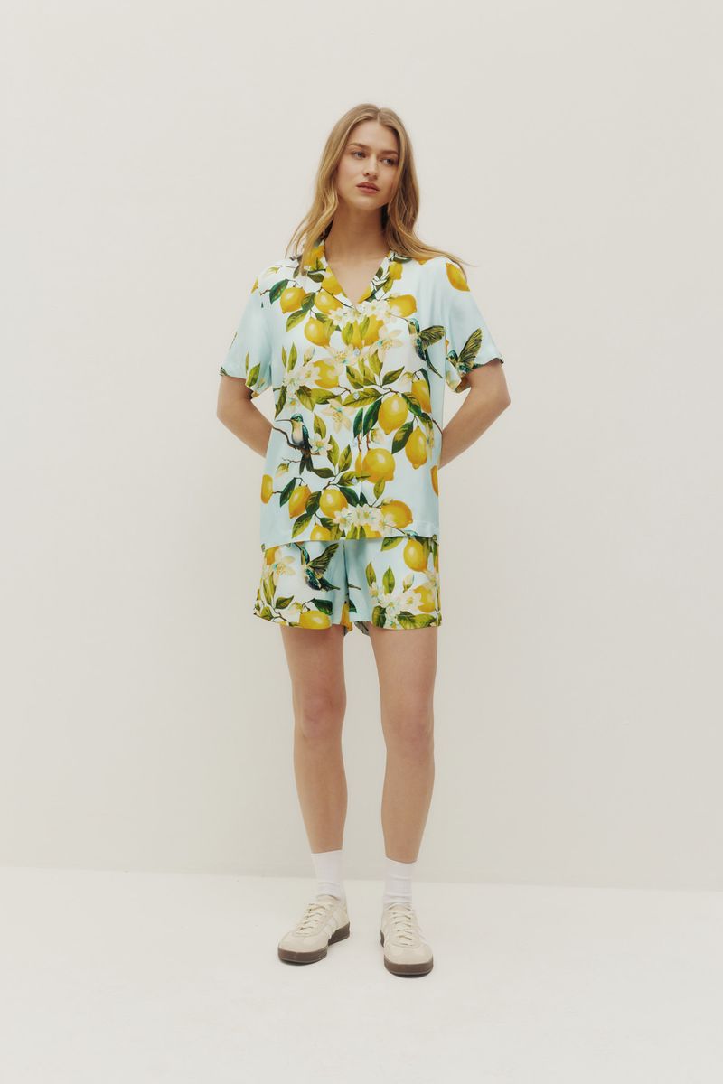 Lemon Hummingbird Shorts