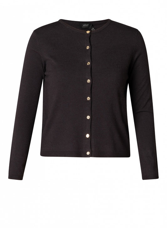Bobbi Crew Neck Button Up Cardigan