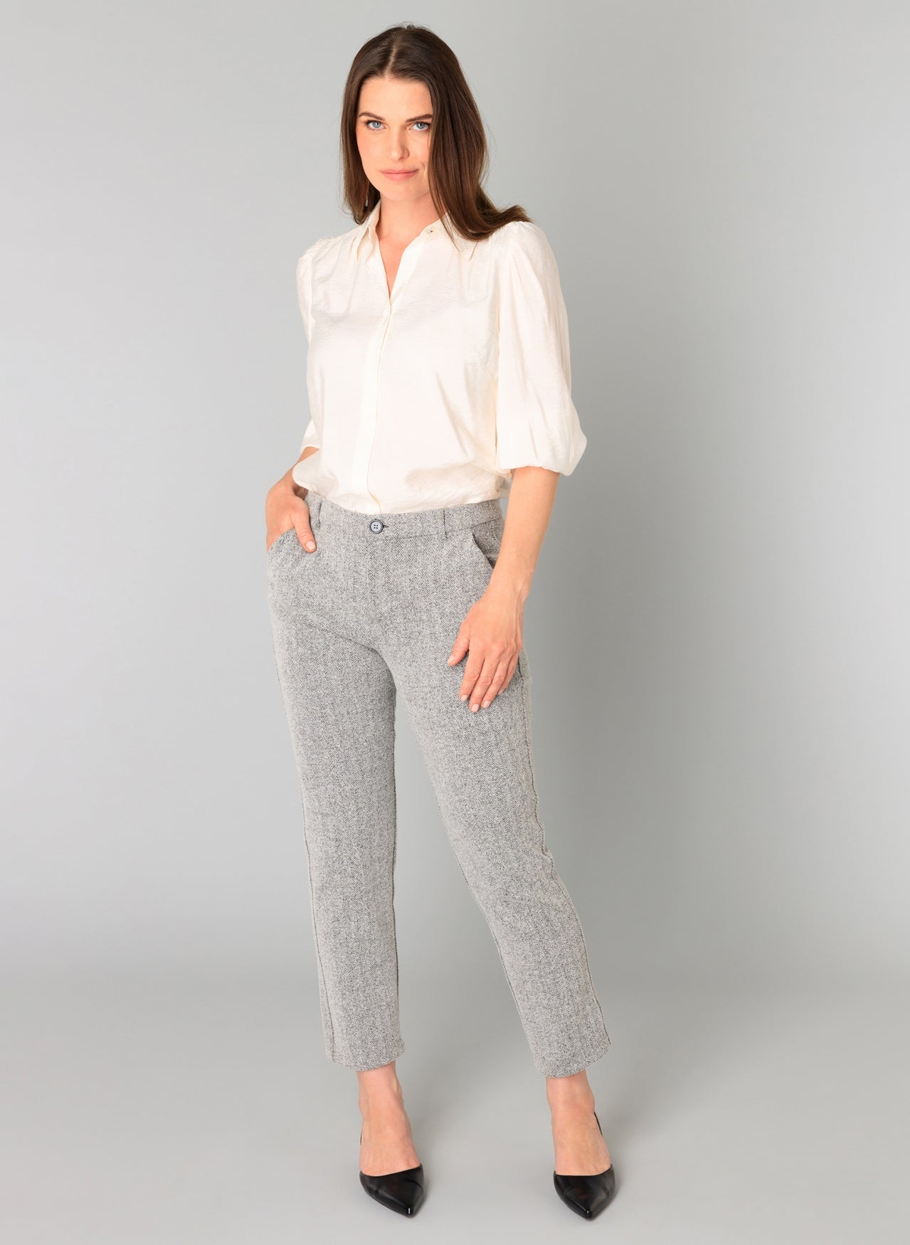 Bertille Tweed Cigarette Pant