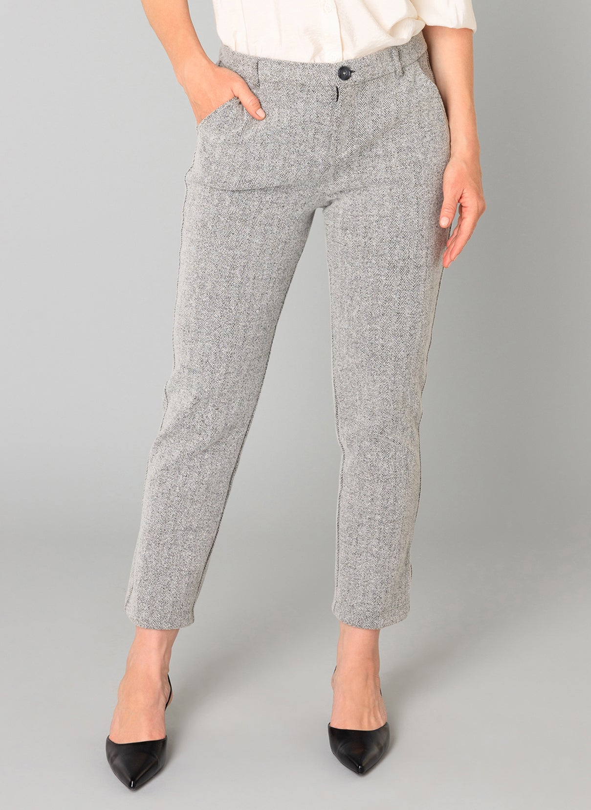 Bertille Tweed Cigarette Pant