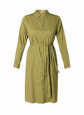 Imke Long Sleeve Midi Shirt Dress