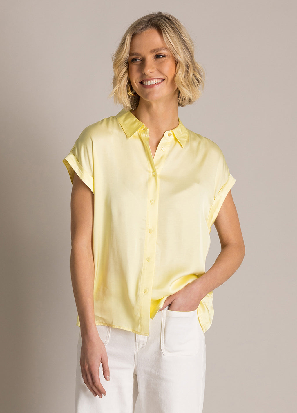 Sandra Essential Satin Blouse