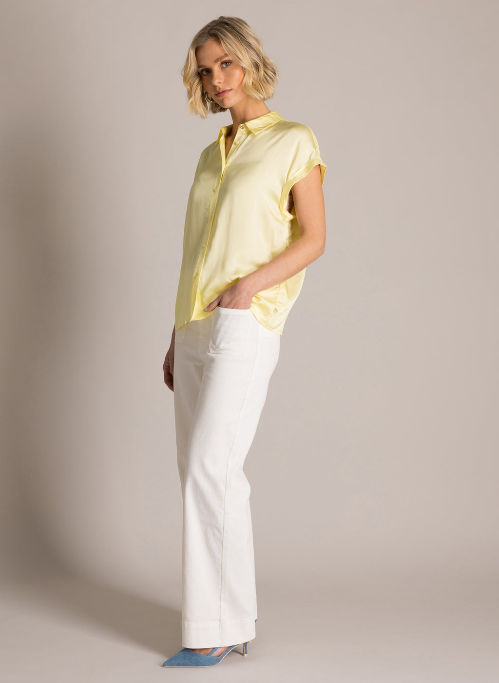 Sandra Essential Satin Blouse