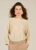 Iskra 3/4 Sleeve Soft Sheen Top