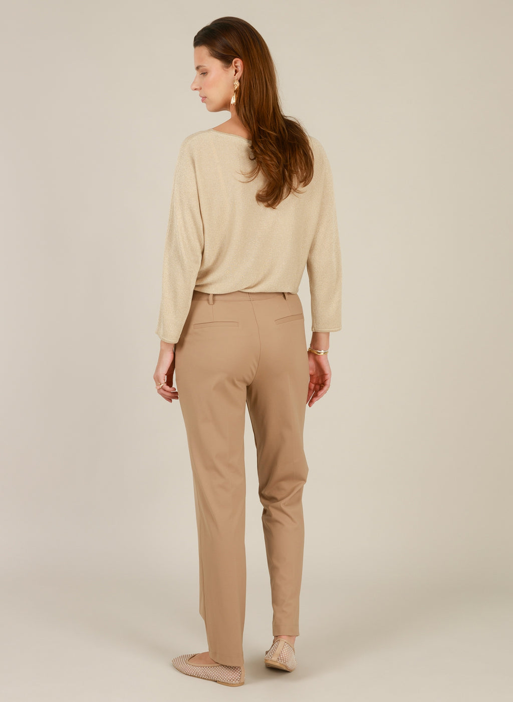 Iskra 3/4 Sleeve Soft Sheen Top