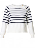 Ibbie Striped Sweater with Gold Buttons