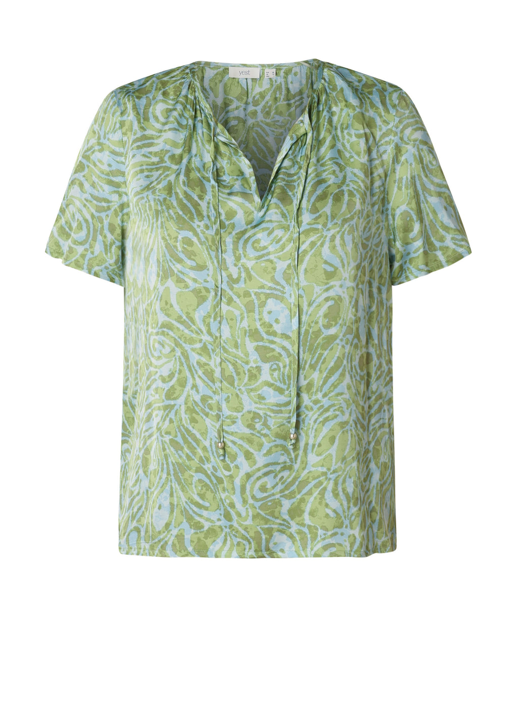 Kimbra Printed Short Sleeve Blouse