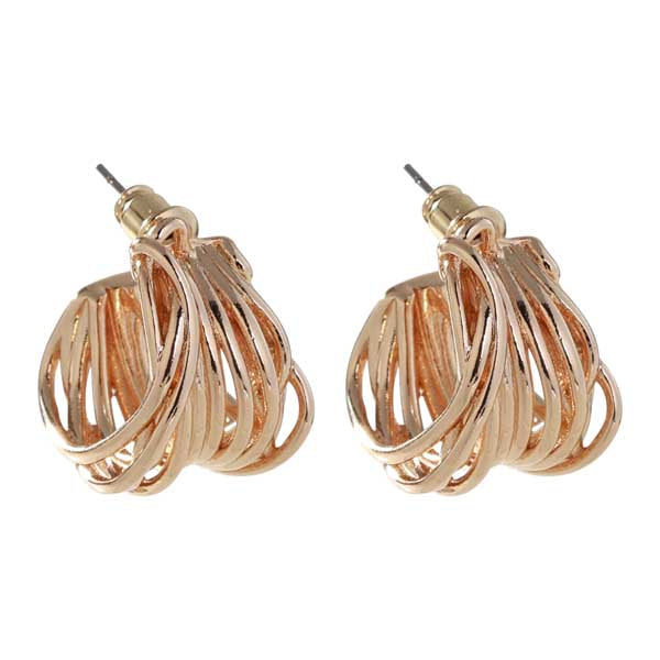 Chain Earring Shiny 18*15mm 03-14336