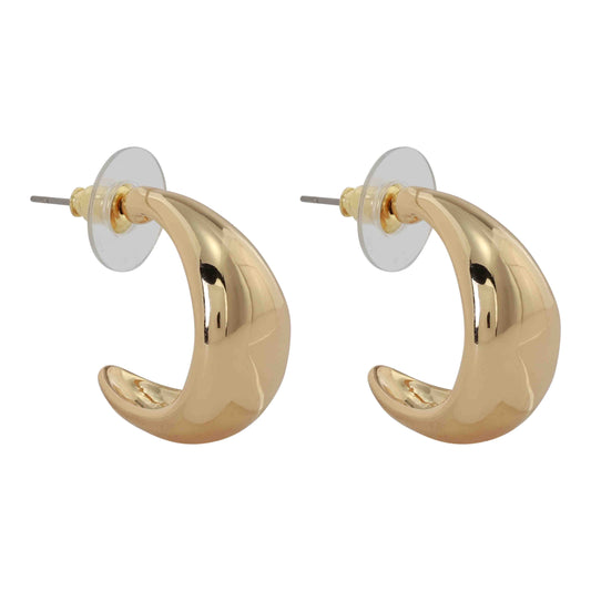 Shiny Half Hoop Earring