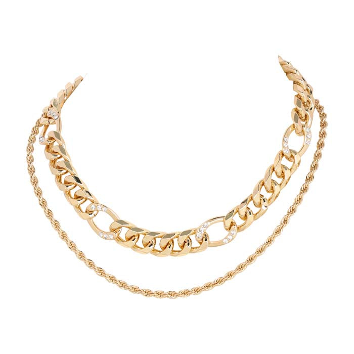 Crystal Chain Necklace 06-14299