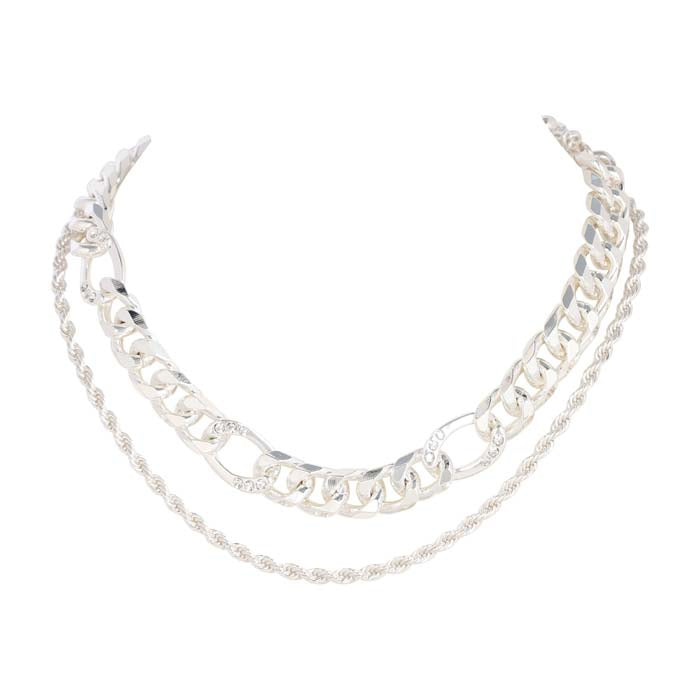 Crystal Chain Necklace 06-14299