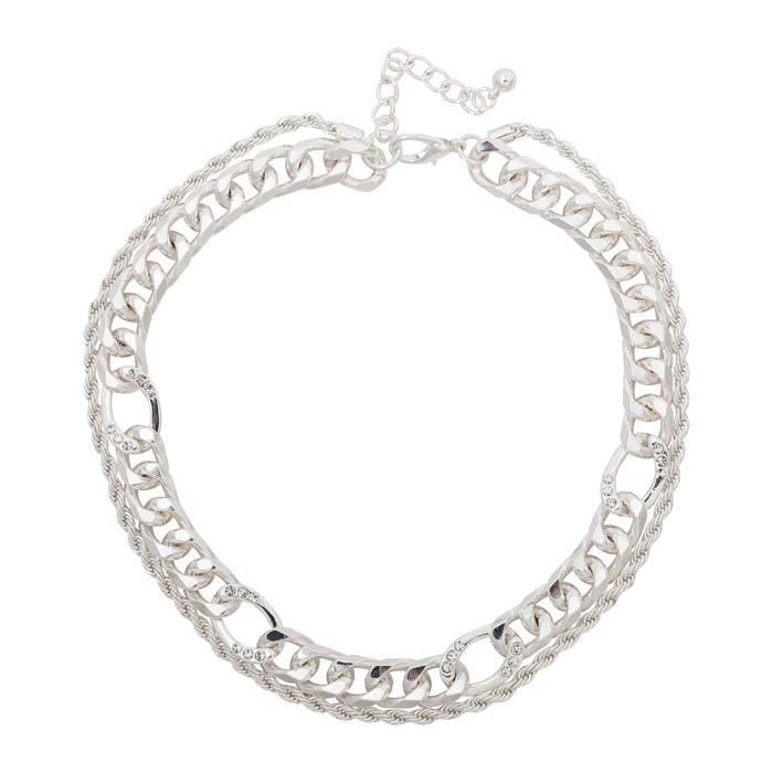 Crystal Chain Necklace 06-14299