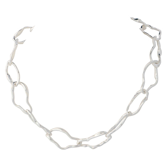 Textured Paper Clip Chain Chunky 47cm+5cm