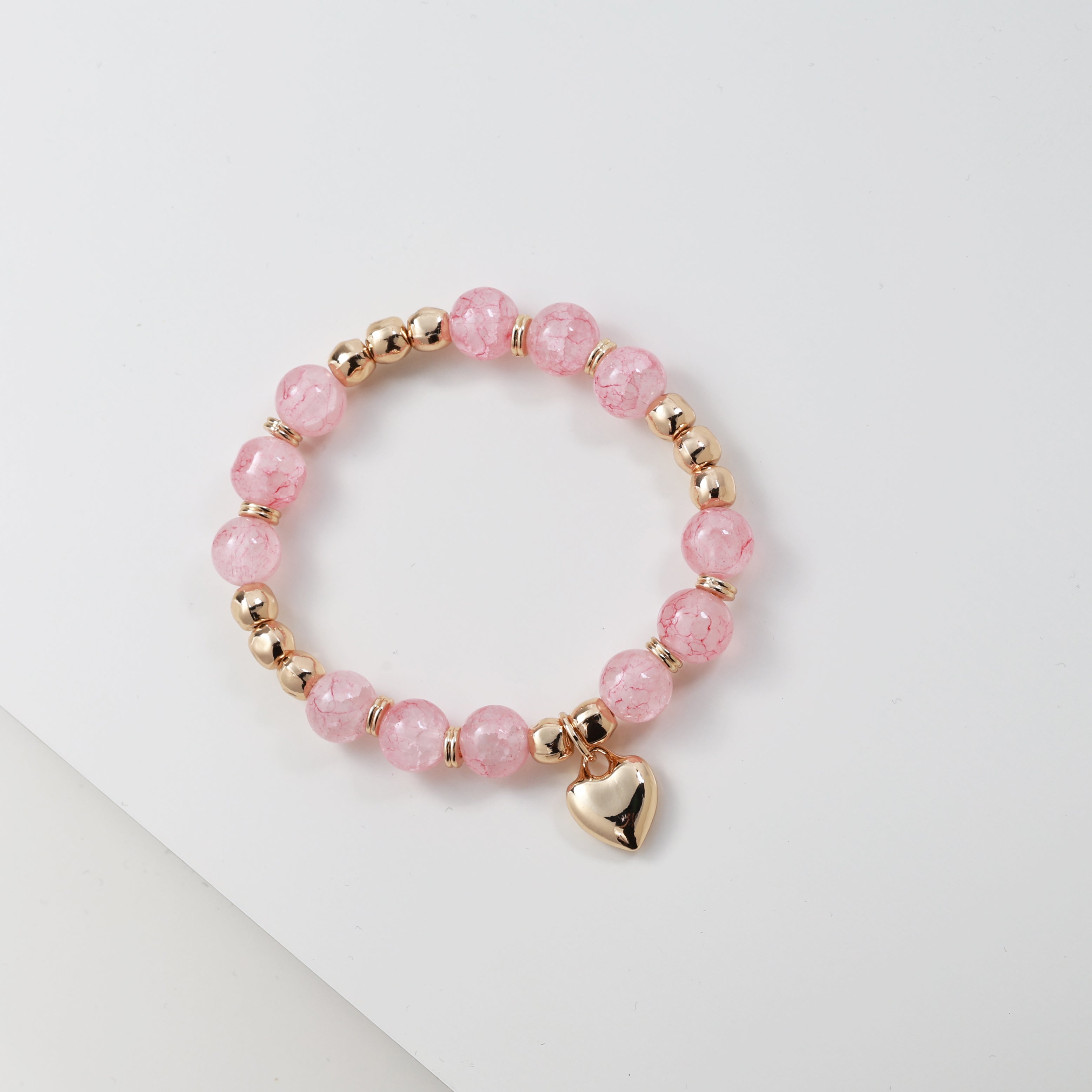 Beaded Heart Fashion Bracelet