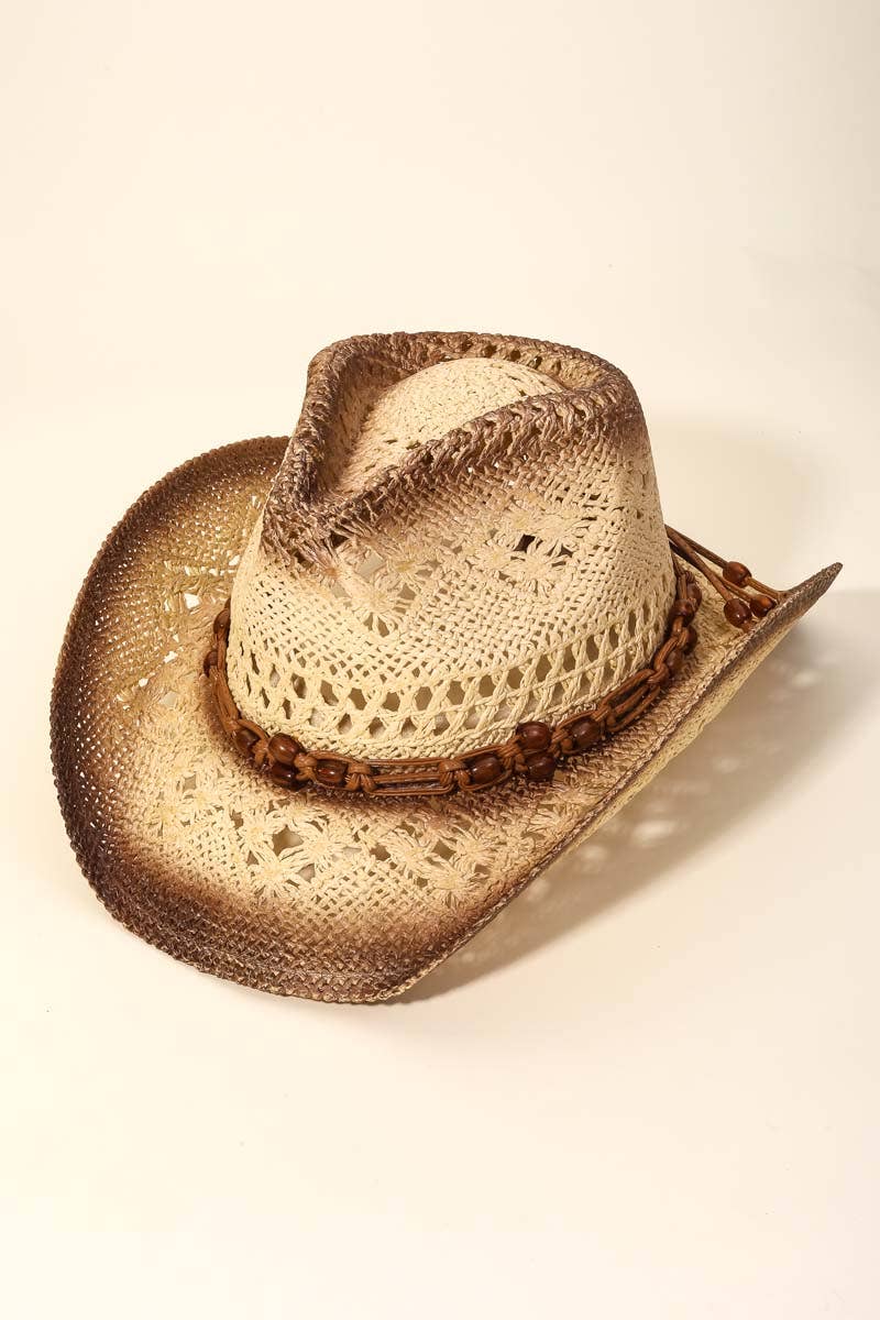 Braided Straw Cowboy Hat