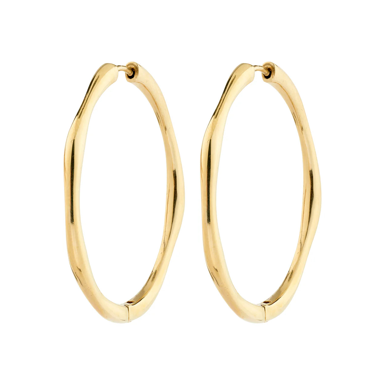 Haze Sculptural Large Hoop Earrings