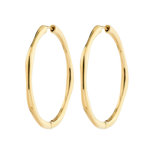 Haze Sculptural Large Hoop Earrings