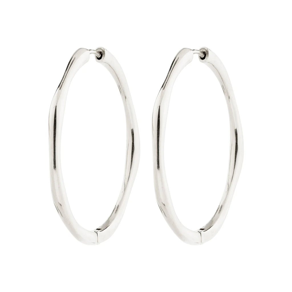Haze Sculptural Large Hoop Earrings