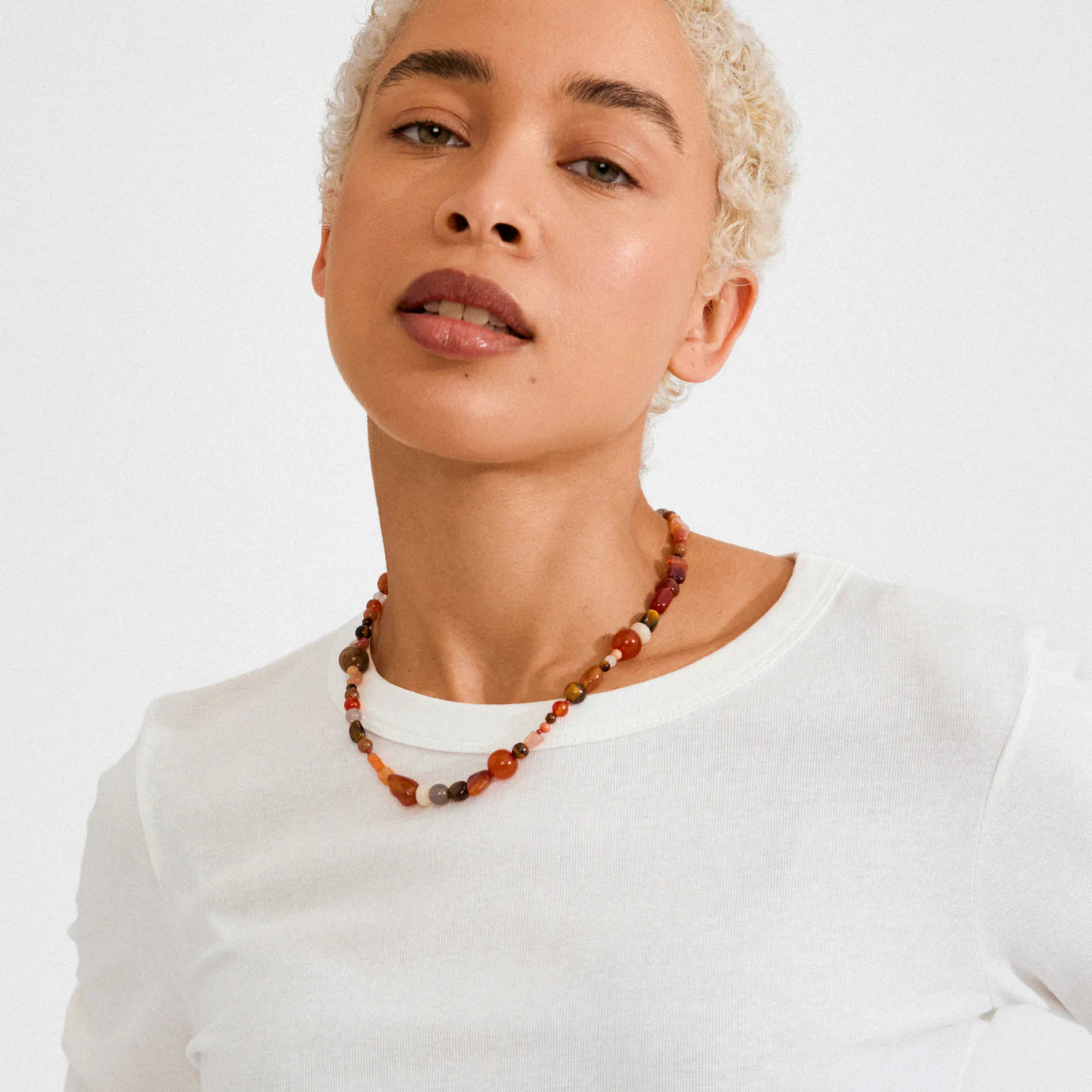 Iris Semi-Precious Stones Necklace