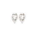 Iris Heart Hoop Earrings