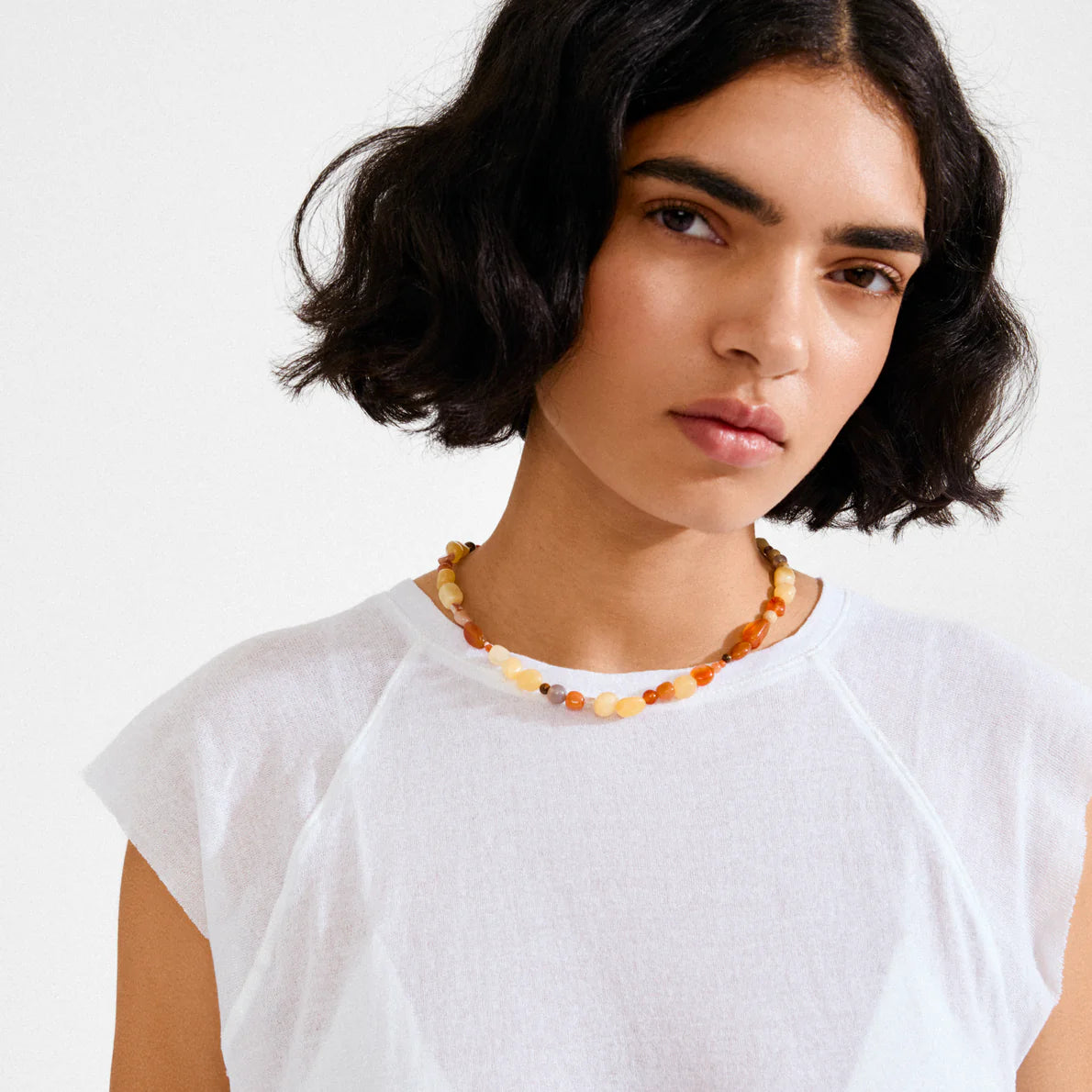 Iris Semi-Precious Stones Necklace
