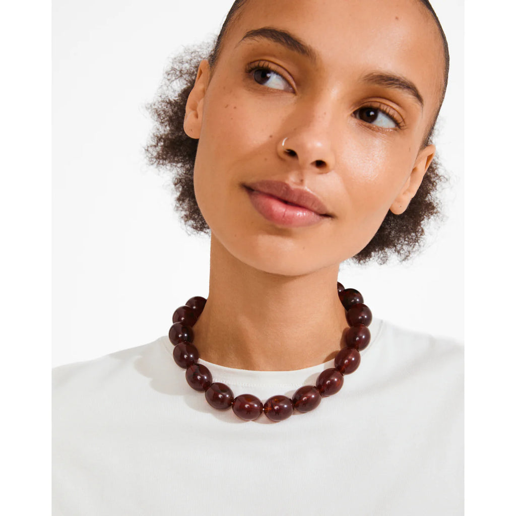 Still Chunky Acrylic Beaded Necklace