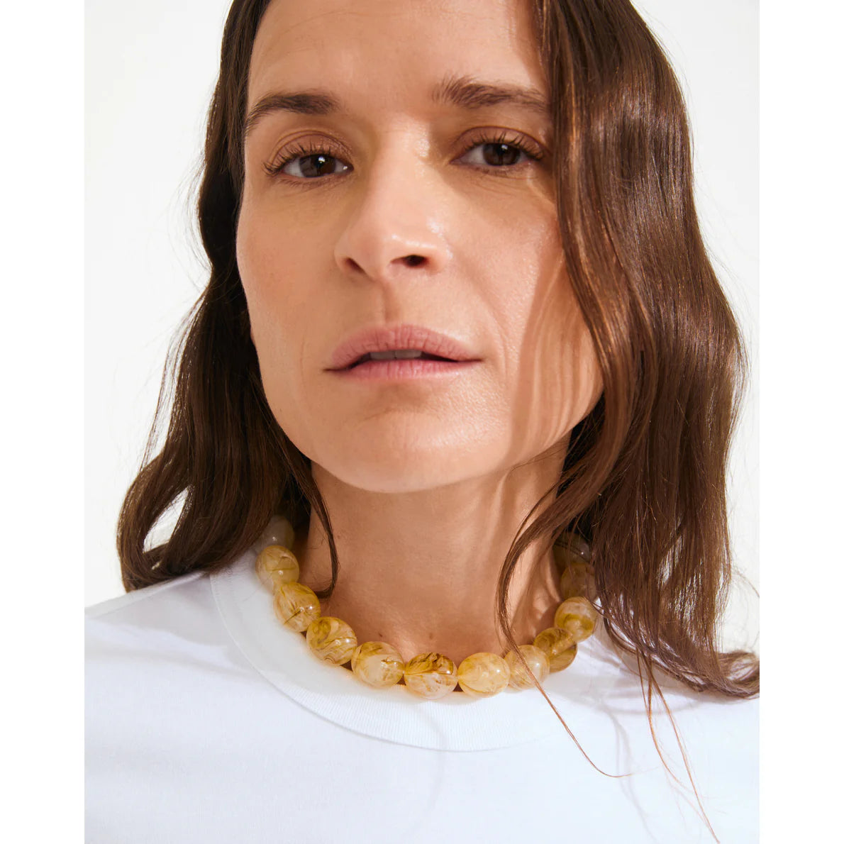 Still Chunky Acrylic Beaded Necklace