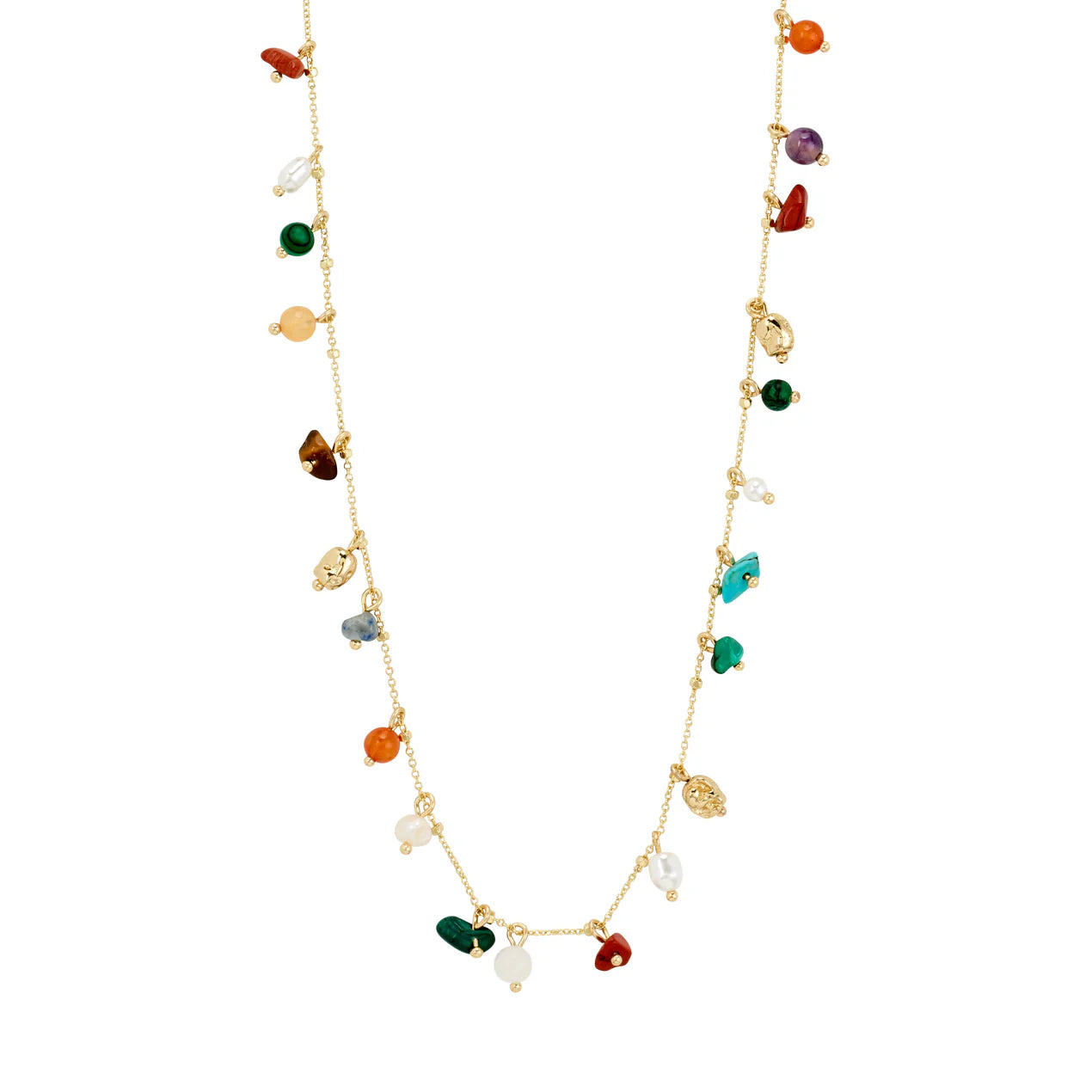 Between Semi-Precious Stones Necklace