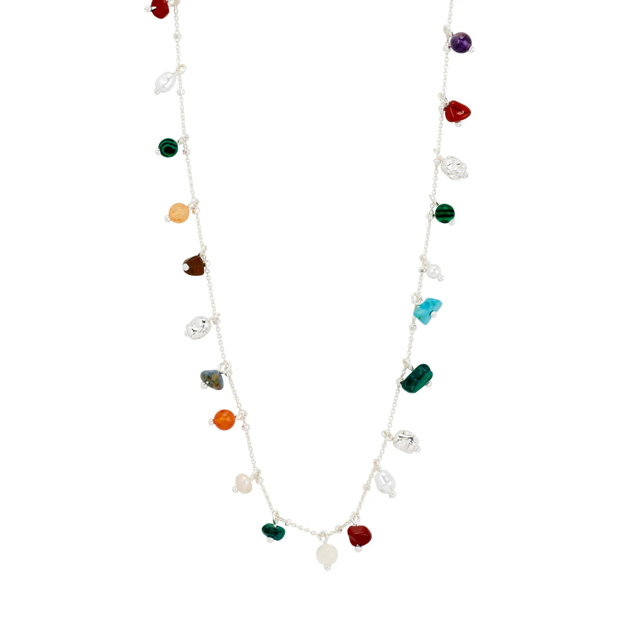 Between Semi-Precious Stones Necklace