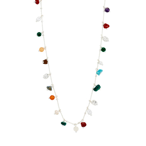 Between Semi-Precious Stones Necklace