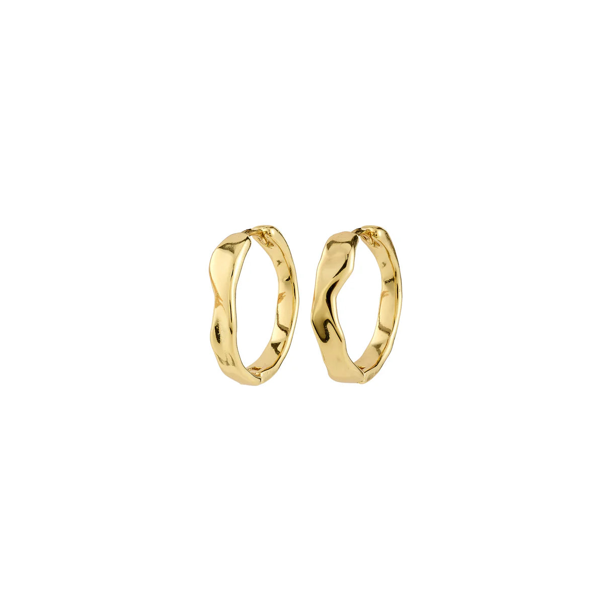Ember Wavy Classic Hoop Earrings