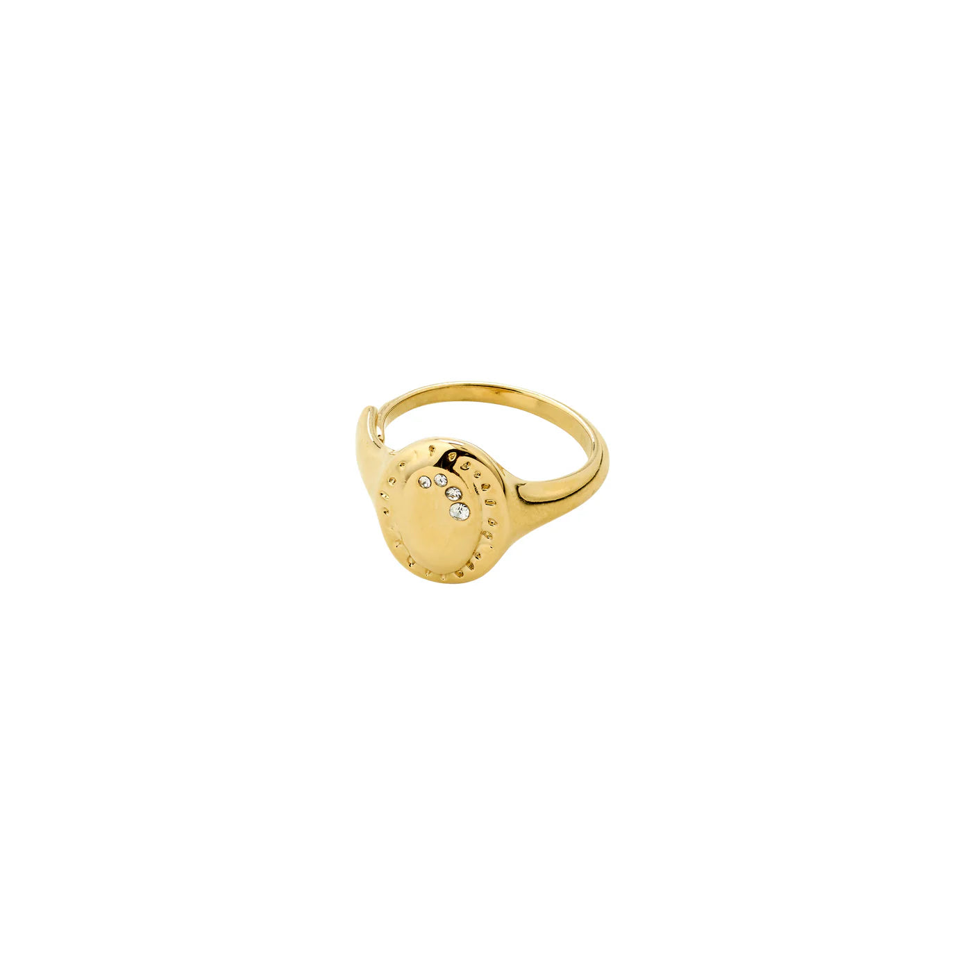 Here Delicate Crystals Adjustable Ring