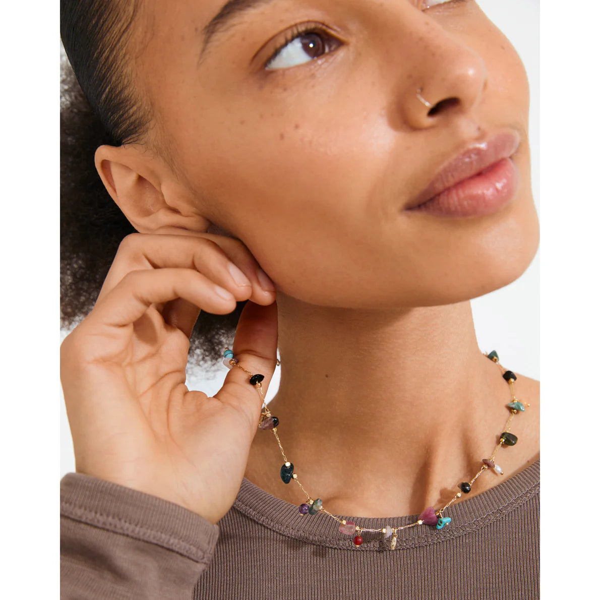 Here Semi-Precious Stones Necklace