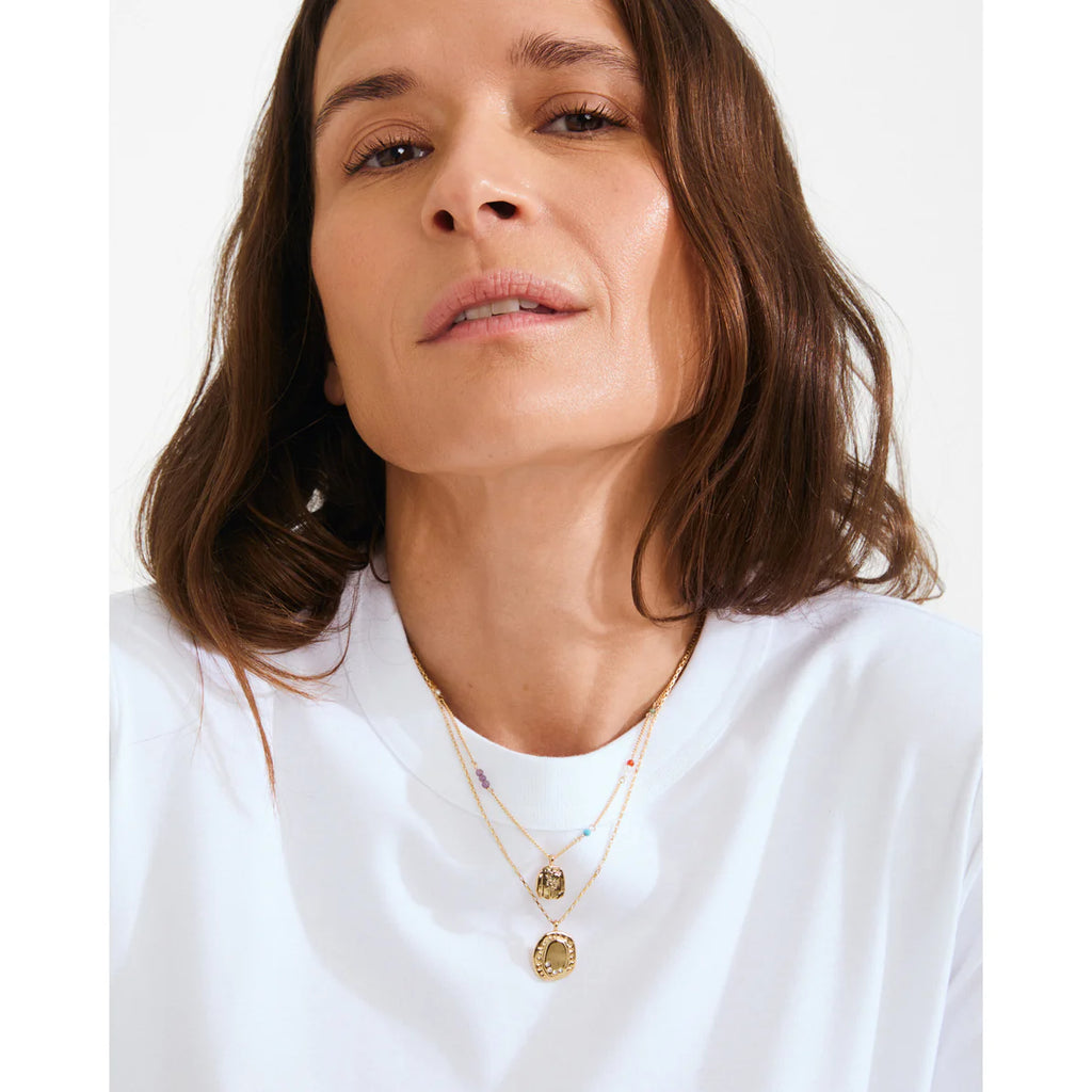 Here 2-in-1 Semi-Precious Stone & Pearl Necklace