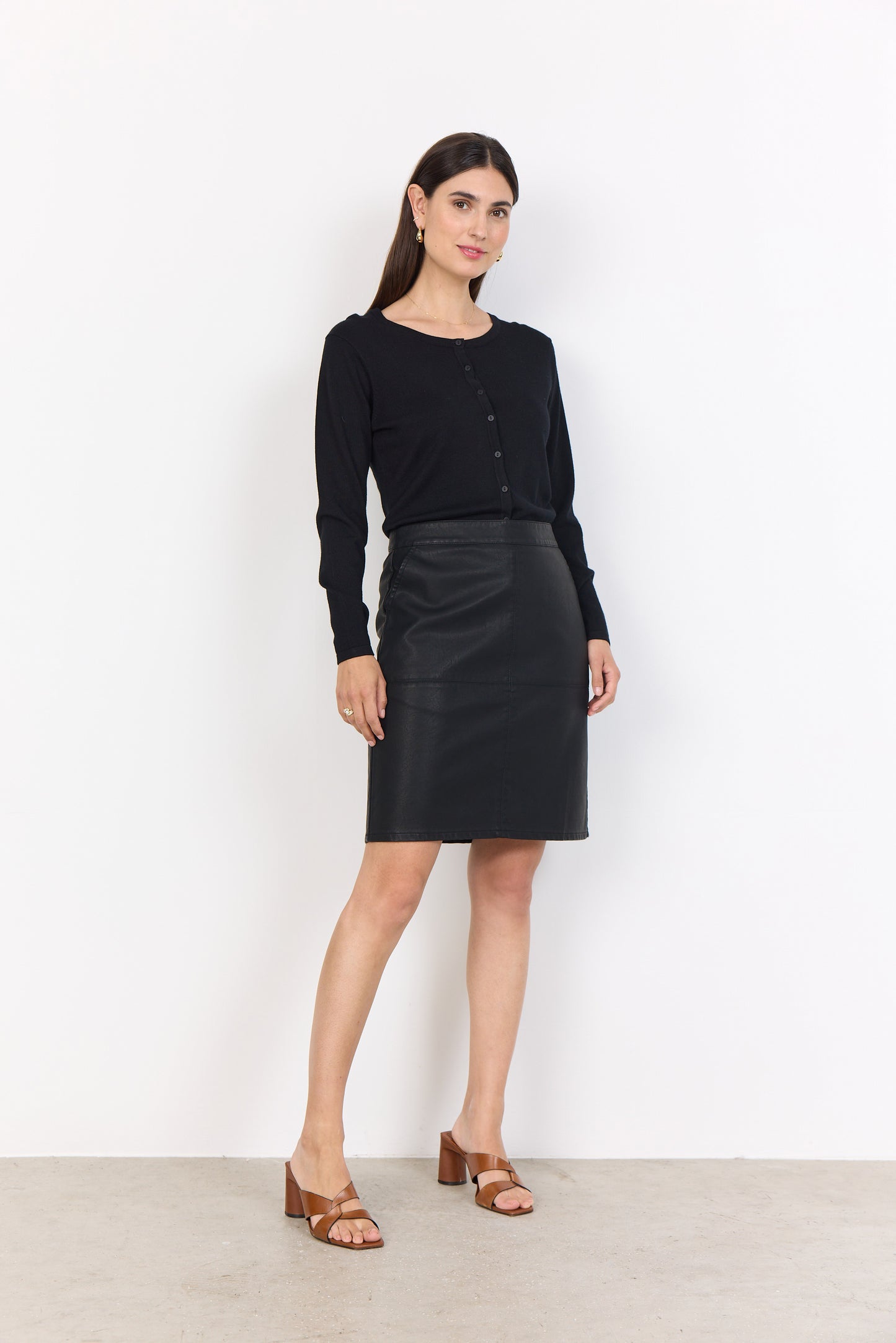 Gunilla Faux Leather Mini Skirt