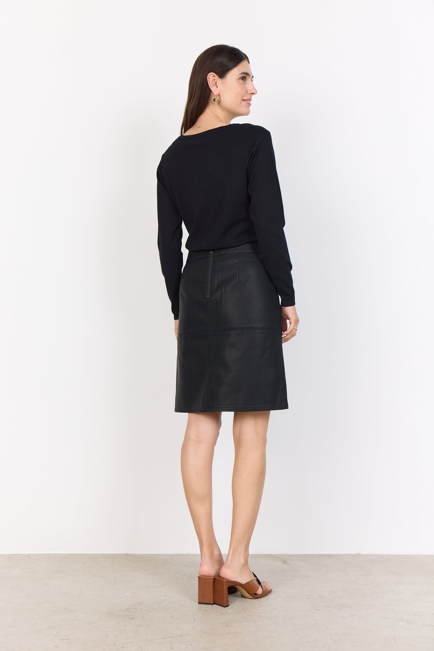 Gunilla Faux Leather Mini Skirt