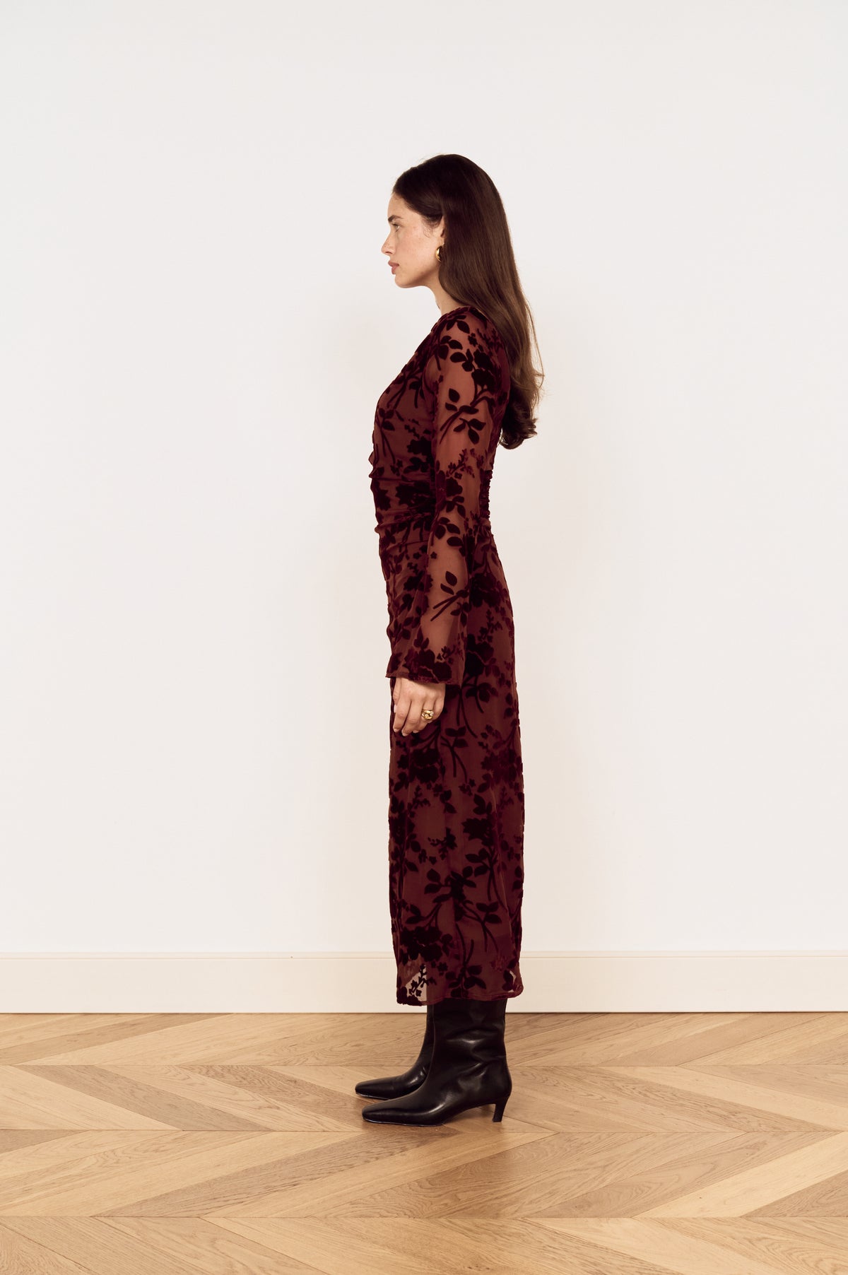 ANOUK VELVET MIDI DRESS
