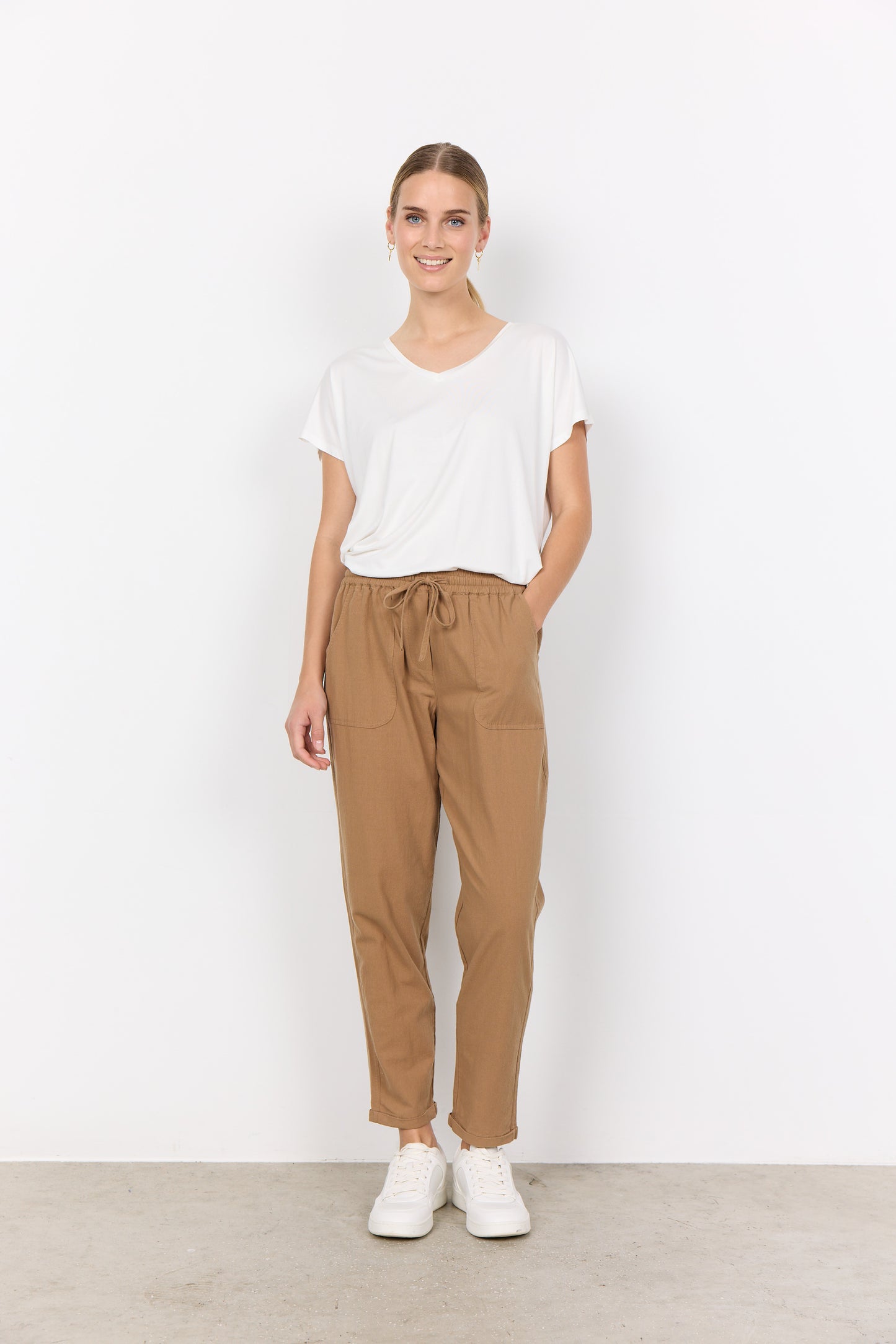 Cissie Drawstring Cotton Pants