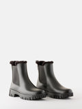 Wren Matte Ankle Boots With Fur Lining