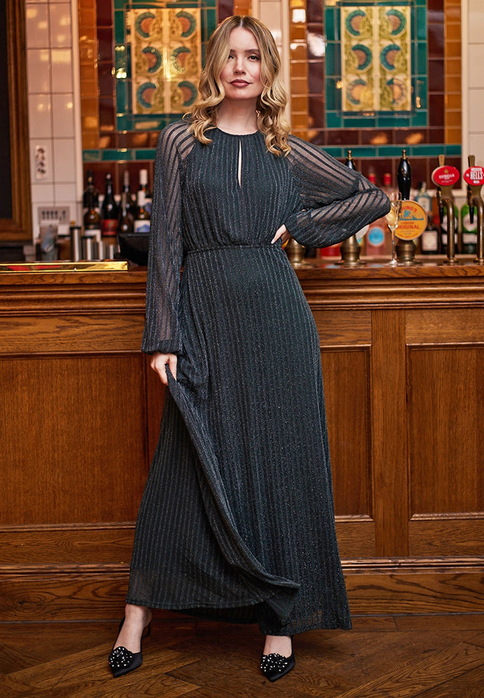 Sparrow Mesh Maxi Dress