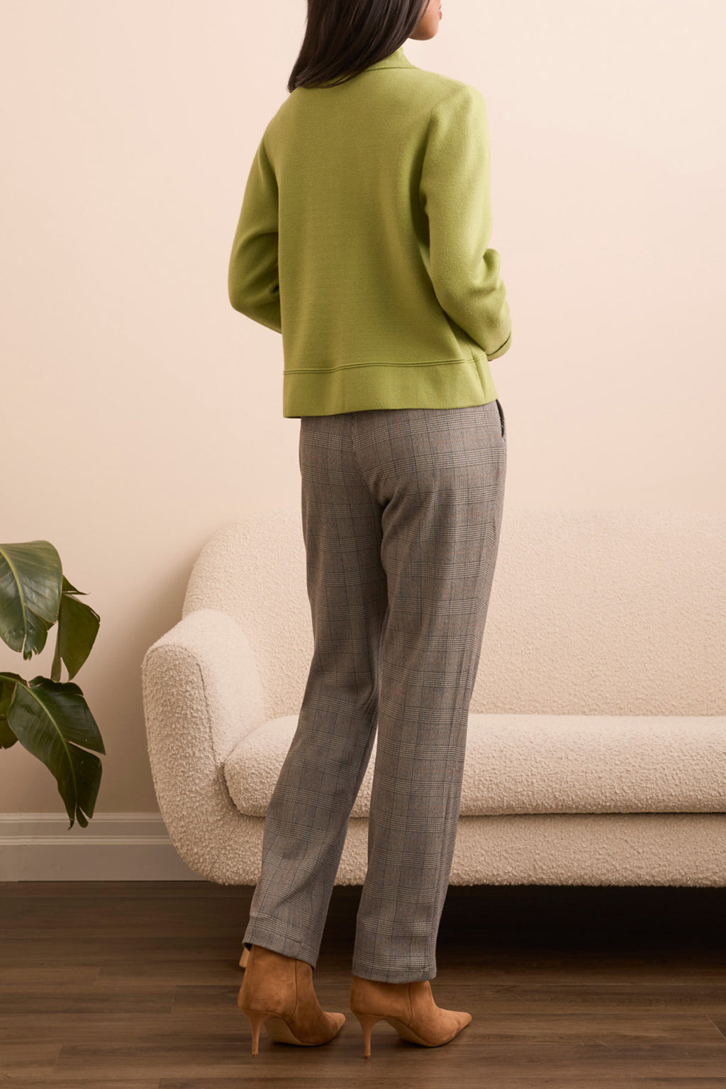 Double Knit Collared Sweater Cardigan