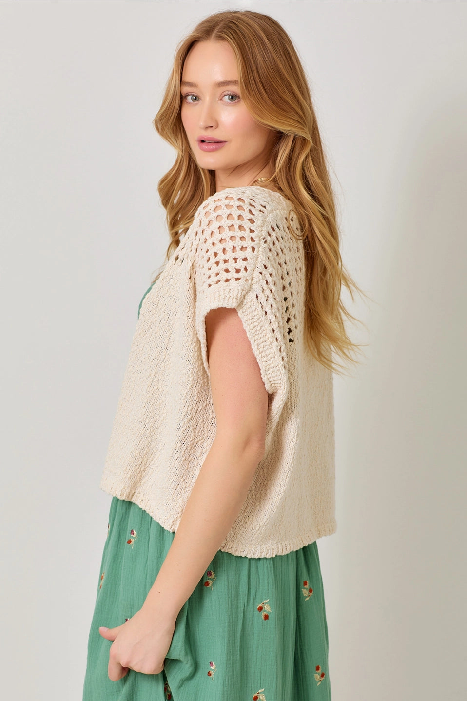 Open Front Knit Cardigan
