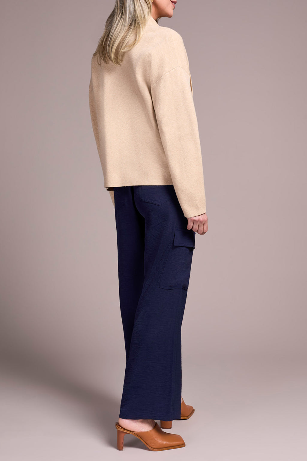 Double Knit Shawl Collar Coatigan