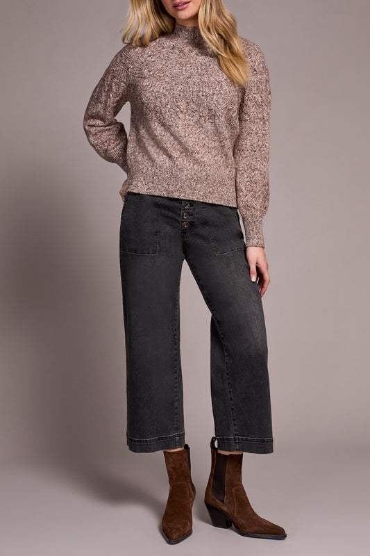 Long Sleeve Mock Neck Sweater