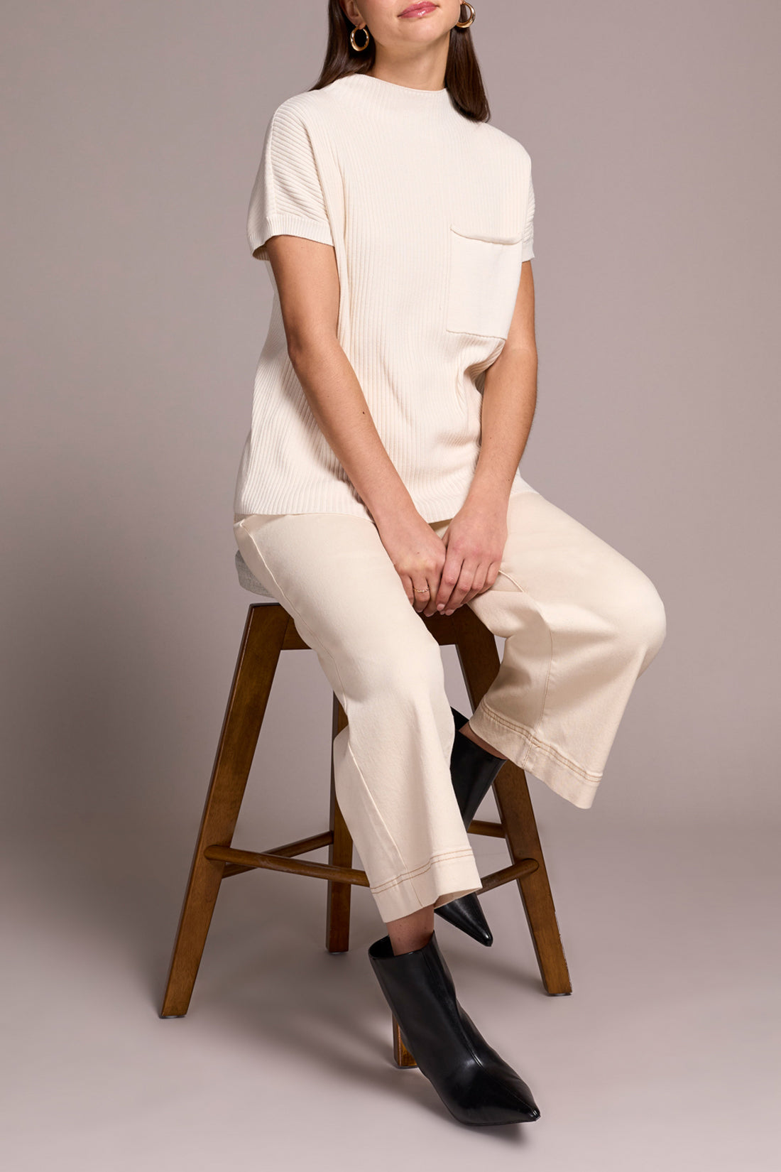 Short Sleeve Dolman Sweater